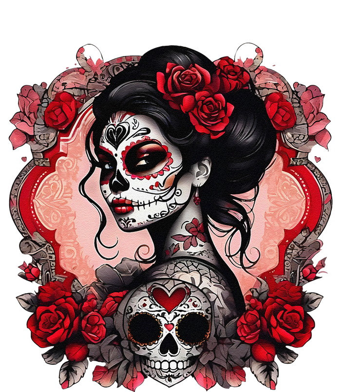 Sugar Skull Women De Los Muertos La Catrina Day Of The Dead T-Shirt