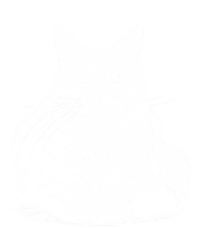 Cat In Lying Pose As Elegant Black And White Portrait Meaningful Gift Women's T-Shirt