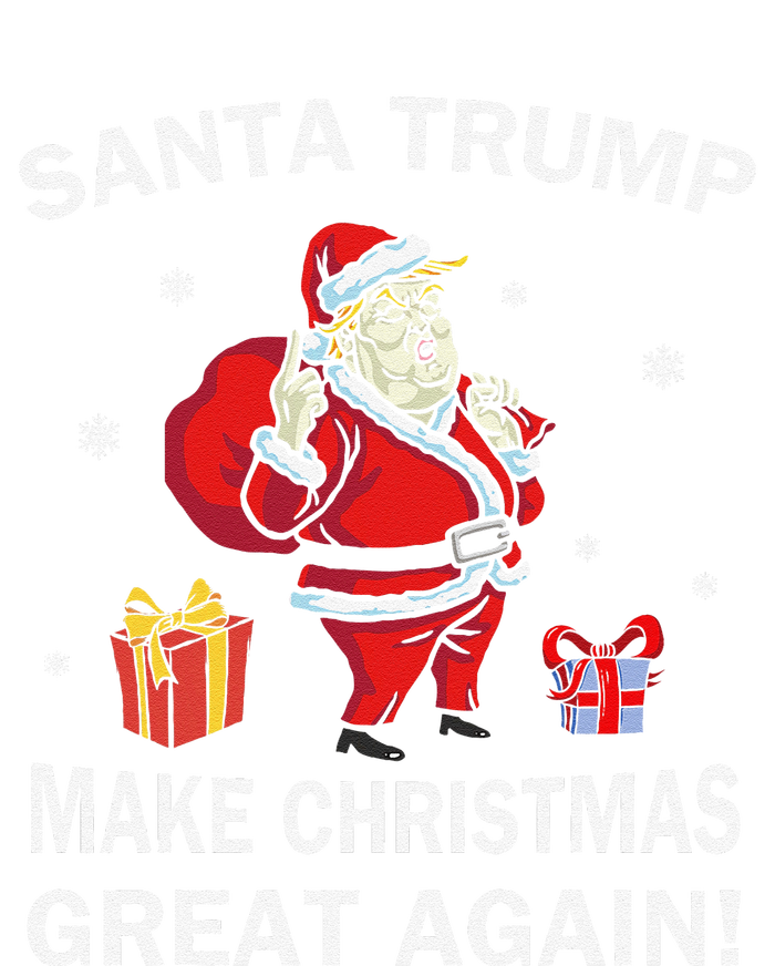 Santa Trump Make Christmas Great Again Chistmas Softstyle Adult Sport Polo