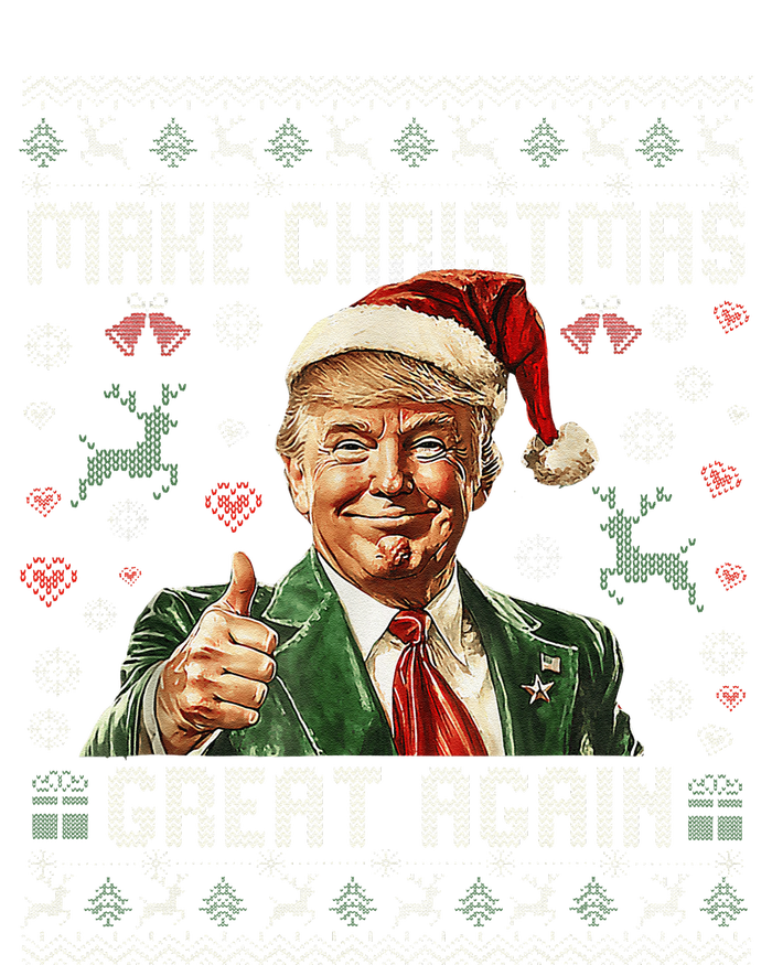 Make Christmas Great Again Funny Santa Trump 2024 Xmas T-Shirt