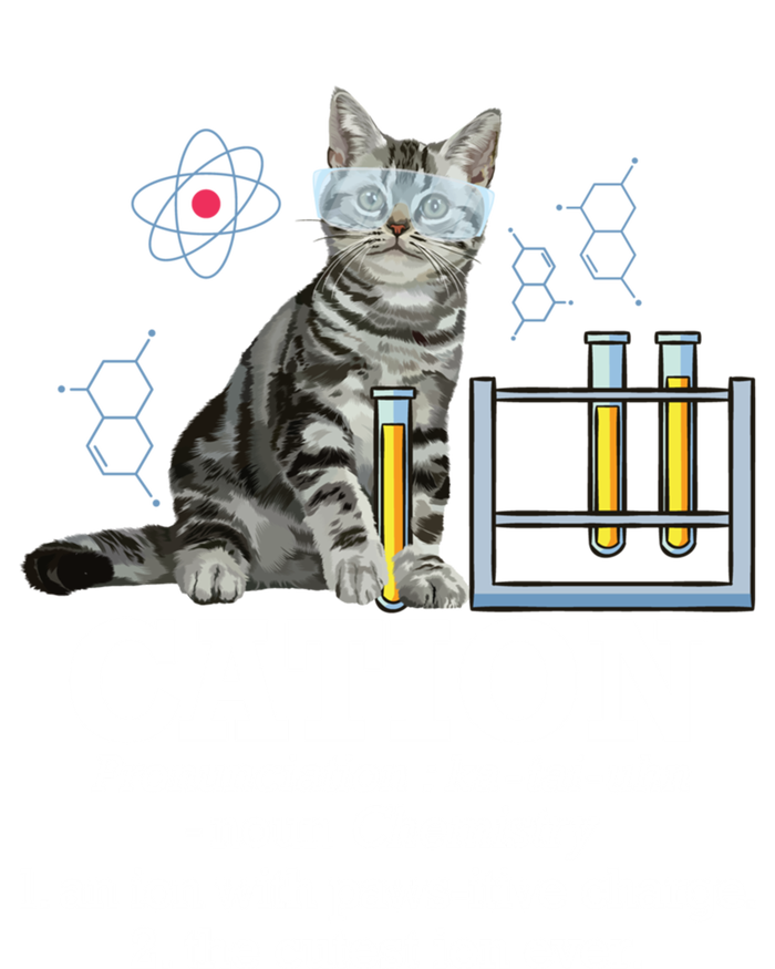 Cation Funny Chemistry Humor Science Teacher Cat Pun Gift T-Shirt