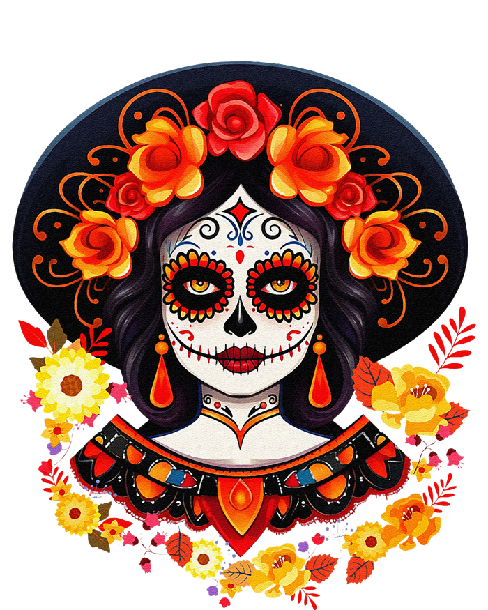 Dia De Los Muertos Day Of The Dead Sugar Skull La Catrina T-Shirt