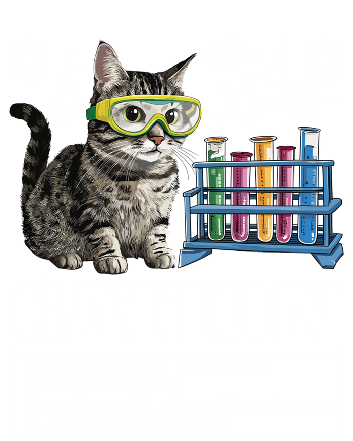 Cation Chemistry Humor Science Teacher Cat Pun Cat Lover Gift Tie-Dye T-Shirt