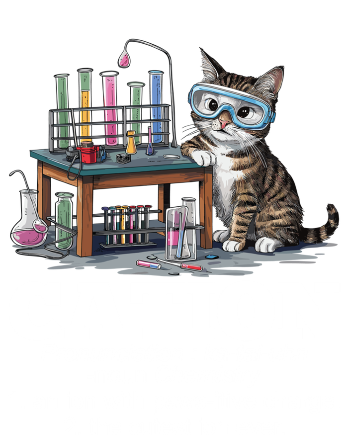 Cation Chemistry Humor Science Teacher Cat Pun Funny Gift T-Shirt