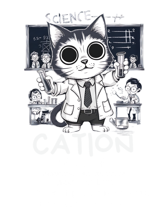 Cation Cute Science Cat Pawsitive Elet Chemistry Teacher Gift Ladies Essential Flowy Tank