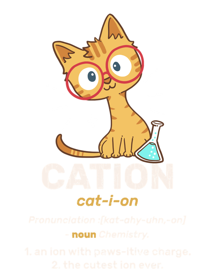 Cation Cute Science Cat Pawsitive Elet Chemistry Teacher Great Gift T-Shirt