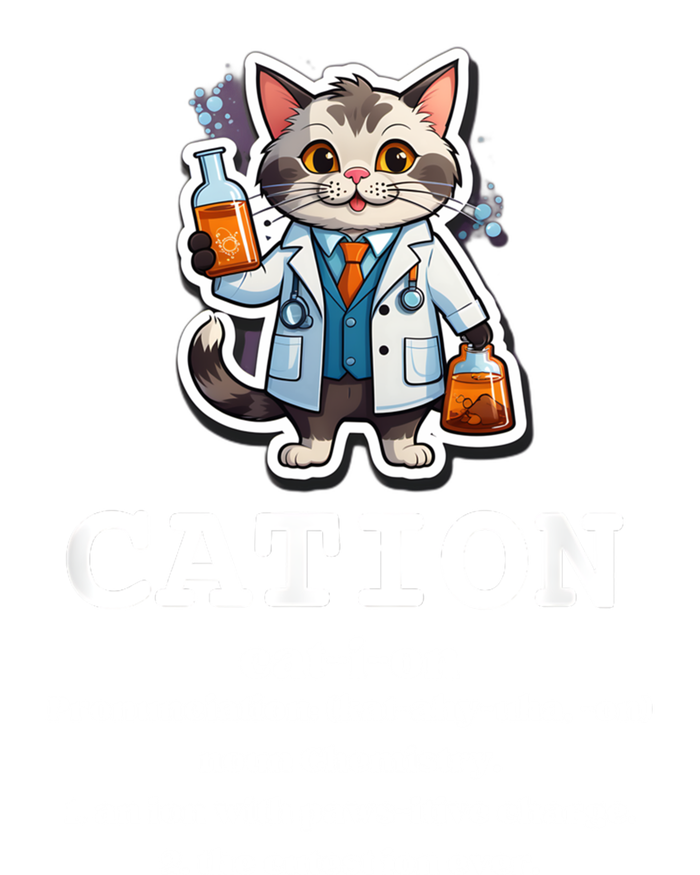 Cation Cute Science Cat Pawsitive Elet Chemistry Teacher Cute Gift T-Shirt