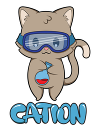 Cation Cute Science Cat Pawsitive Elet Chemistry Teacher Gift T-Shirt