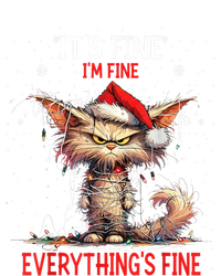 Cute Cat Xmas Lights ItS Fine IM Fine Everything Is Fine Funny Gift Softstyle Adult Sport Polo