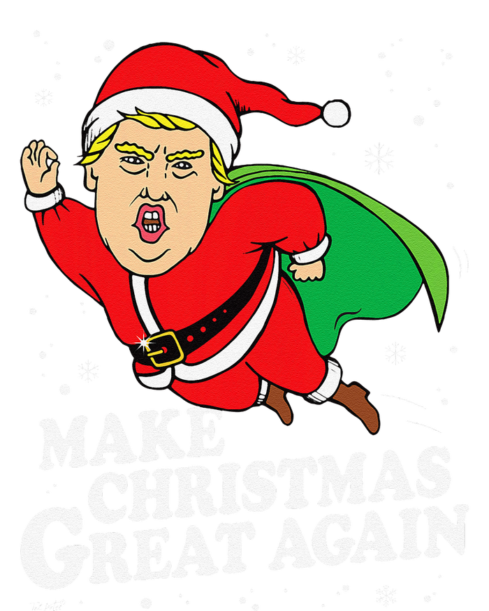 Make Christmas Great Again Ugly Xmas Donald Trump Parody Tall Long Sleeve T-Shirt