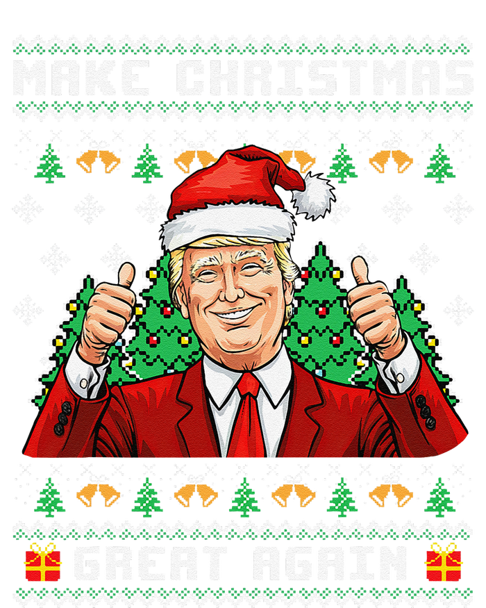 Funny Trump 2024 Make Christmas Great Again Ugly Sweater Hoodie