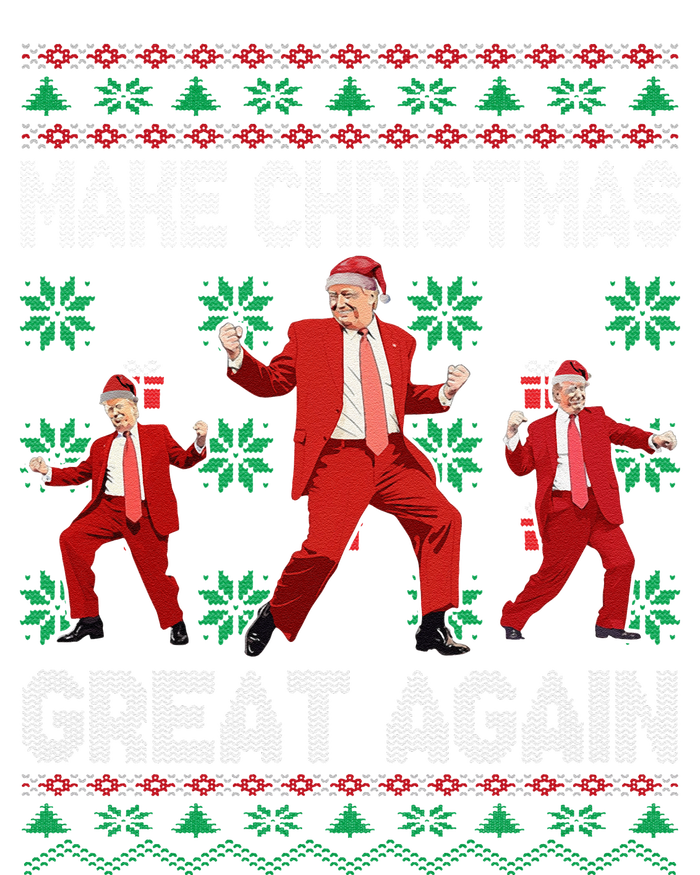 Make Christmas Great Again Santa Trump Dance Ugly Sweater Cooling Performance Crew T-Shirt