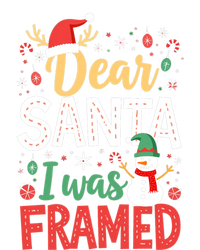 Dear Santa I Was Framed Christmas Cool Gift T-Shirt