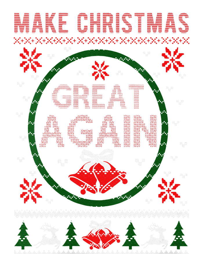 Women Make Christmas Great Again Funny Trump Christmas Sweater Cooling Performance Long Sleeve Crew