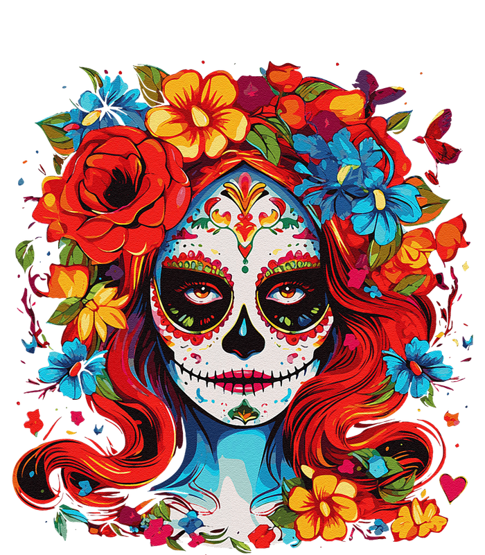 De Los Muertos La Catrina Day Of The Dead Sugar Skull Women T-Shirt