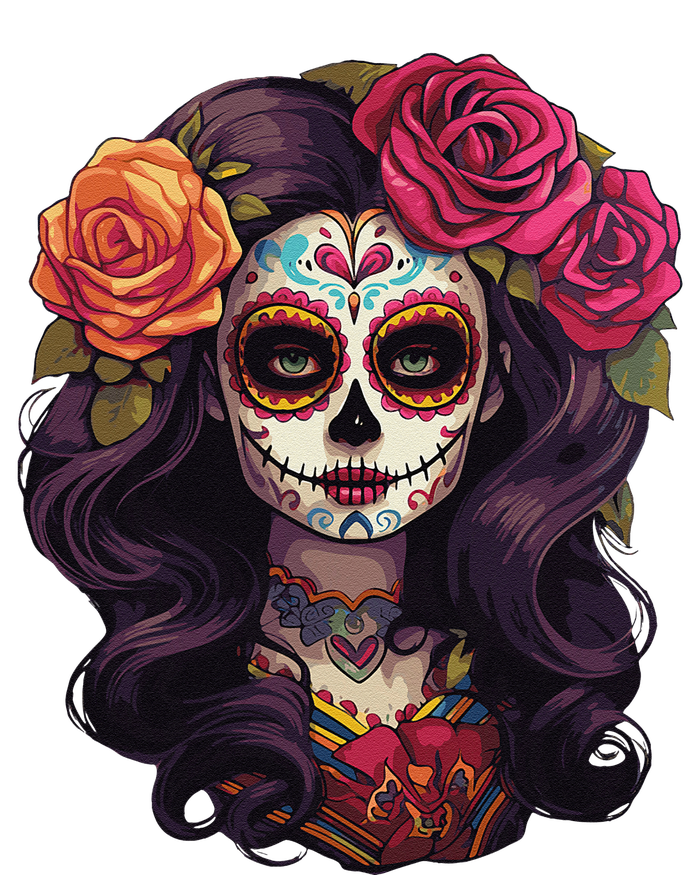 De Los Muertos La Catrina Day Of The Dead Sugar Skull Women T-Shirt