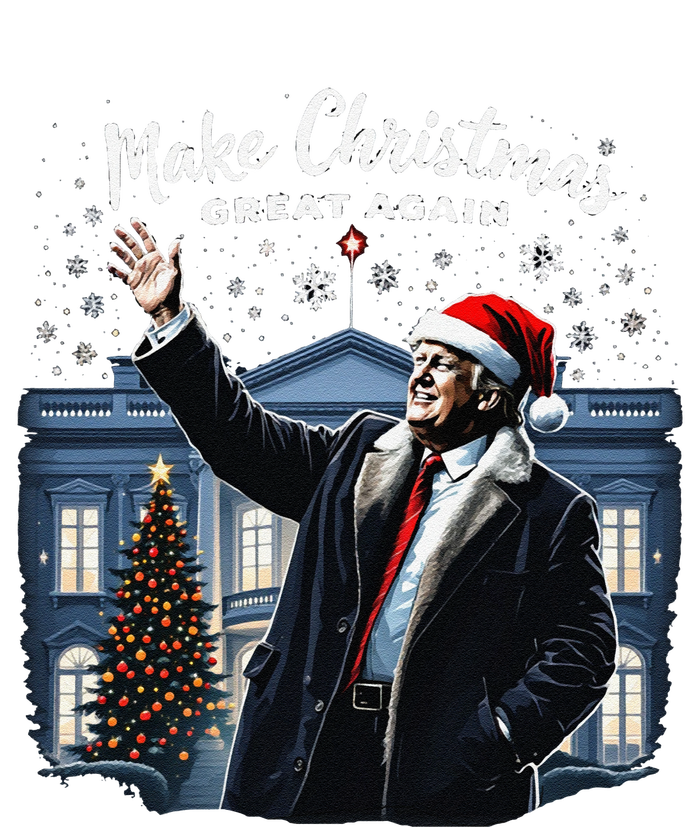 Funny Trump Make Christmas Great Again Ugly Sweater Xmas Cooling Performance Long Sleeve Crew