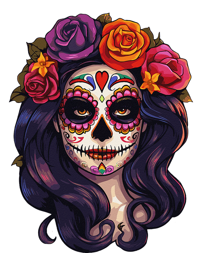 De Los Muertos La Catrina Day Of The Dead Sugar Skull Women T-Shirt