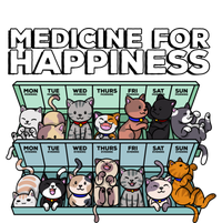 My Medicine For Happiness Called Cats Every Day Kitten Cat Gift T-Shirt