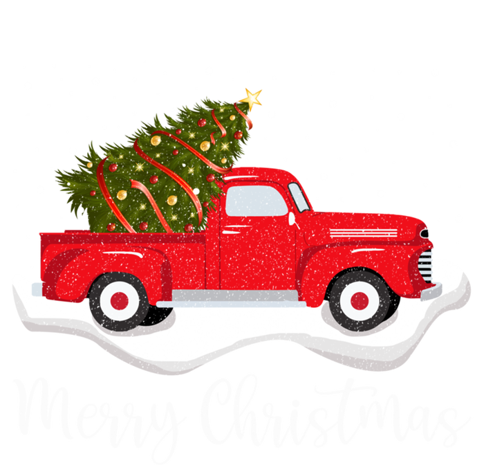 Vintage Wagon Christmas Cool Gift Tree On Car Xmas Red Truck Cool Gift T-Shirt