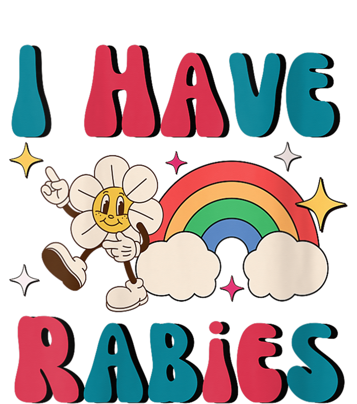 I Have Rabies Funny Unhinged Meme Softstyle Adult Sport Polo