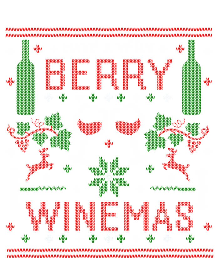 Funny Wine Er Berry Winemas Ugly Christmas Gift T-Shirt