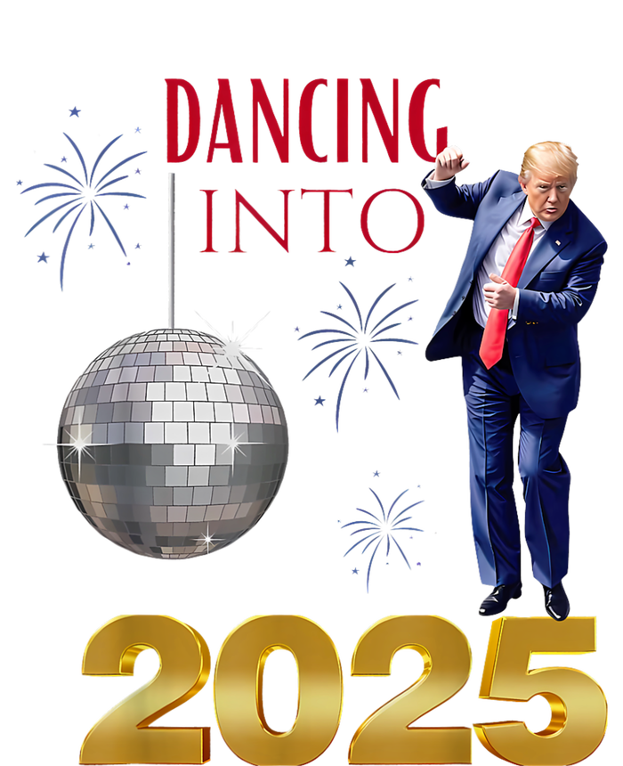 New Year Trump Dancing 2025 Maga Funny Party Countdown T-Shirt