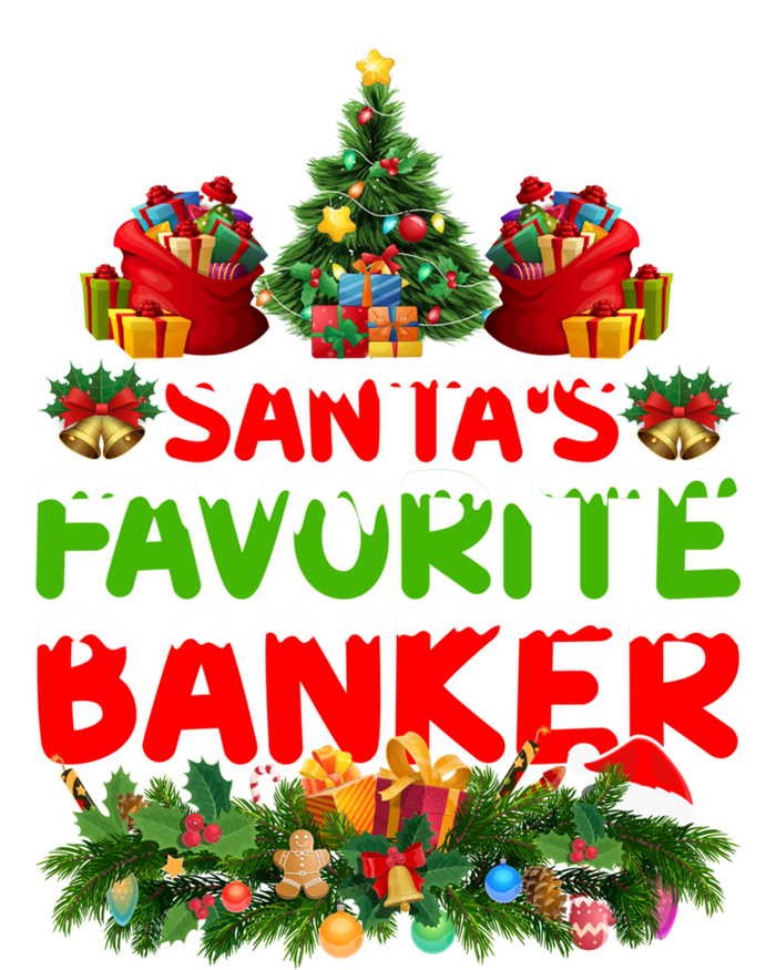 Lighting Christmas SantaS Favorite Banker Xmas Gift T-Shirt