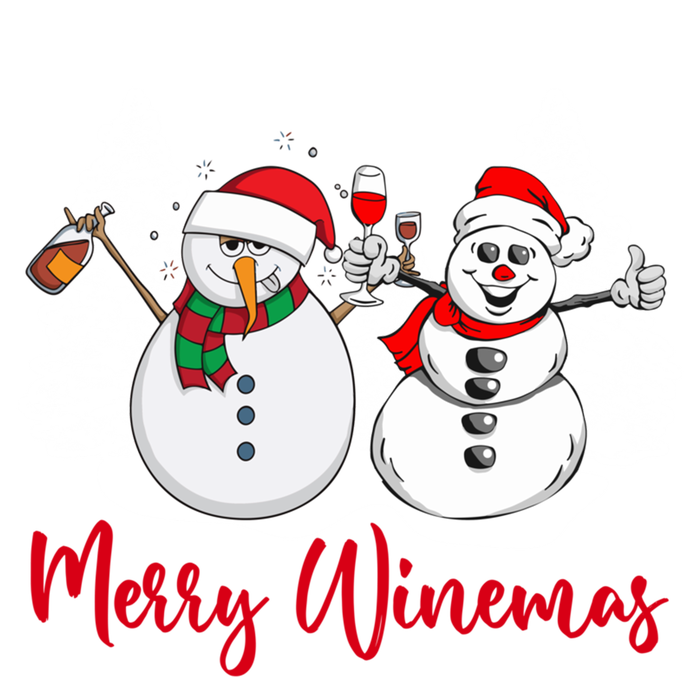 Mmyb Merry Winemas Snow Christmas Wine Lover Xmas Holiday Gift Ladies Essential Tank