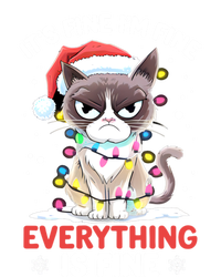 Christmas Cat Cute ItS Fine IM Fine Everything Is Fine Gift Valucap Bio-Washed Visor