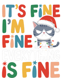 Christmas Cat Cute ItS Fine IM Fine Everything Is Fine Gift T-Shirt