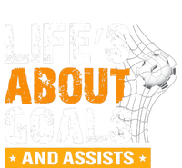 Life Is About Goals And Assists Soccer Player Sports Futbol 16 in Basic Backpack