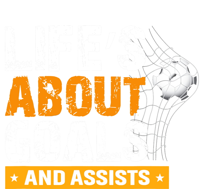 Life Is About Goals And Assists Soccer Player Sports Futbol 16 in Basic Backpack