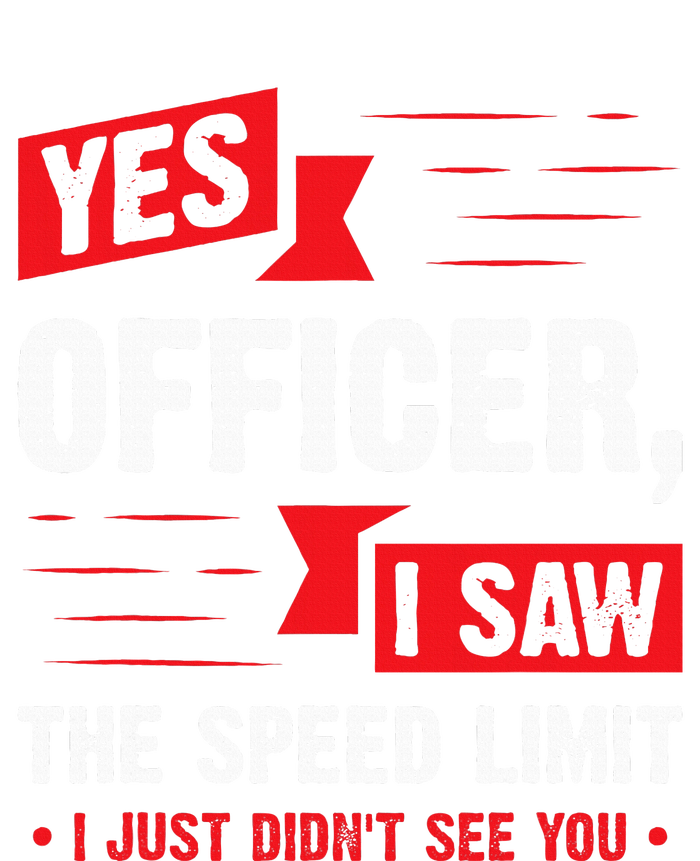 Yes Officer I Saw The Speed Limit Car Enthusiast Kids Long Sleeve Shirt