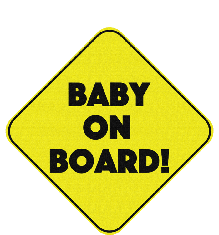 Baby On Board Sign Funny Pregnancy Striped Beanie with Solid Band