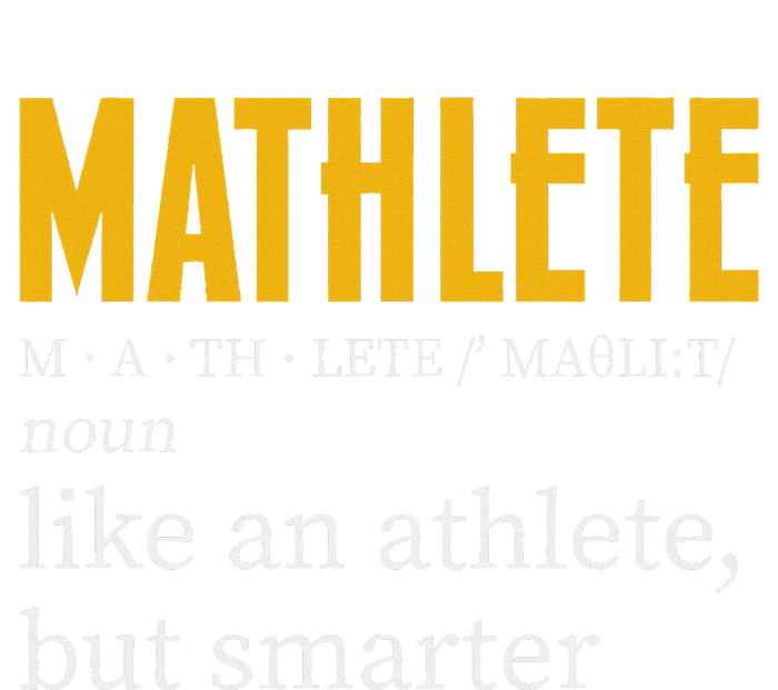 Mathlete Definition Funny Math Geek Math Teacher Nerd T-Shirt