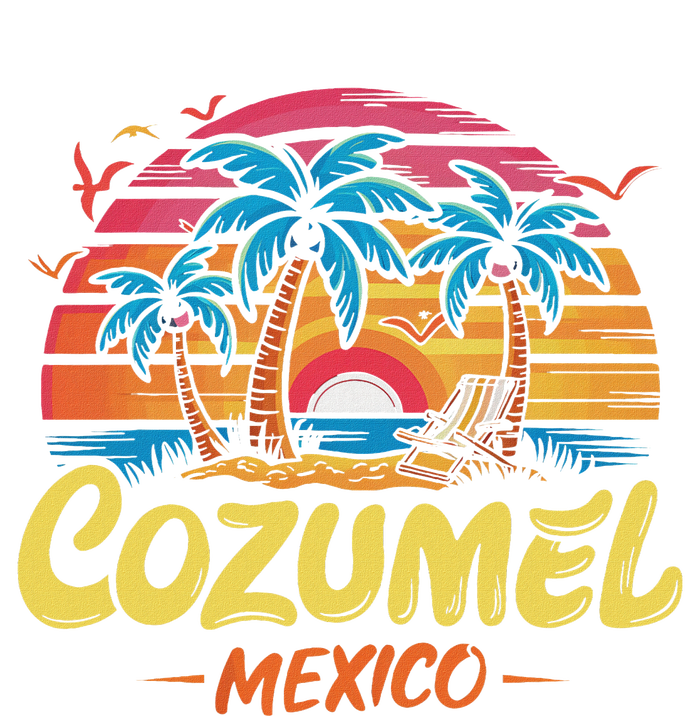 Cozumel Mexico Tropical Sunset Beach Souvenir Vacation T-Shirt