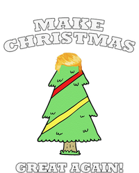 Make Christmas Great Again Tree With Decorations Trump Hair T-Shirt