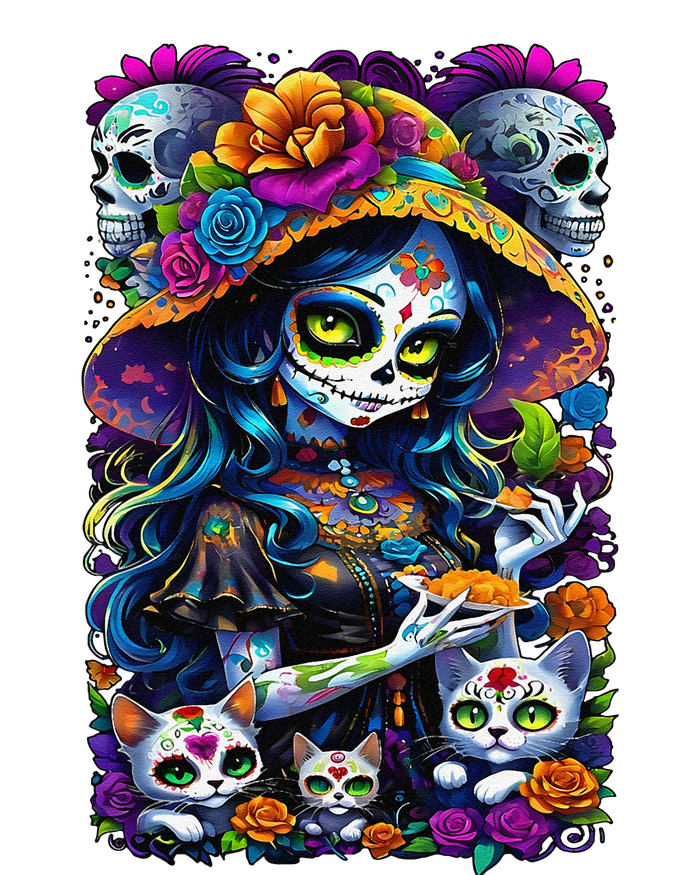 Sugar Skull Women De Los Muertos La Catrina Day Of The Dead T-Shirt