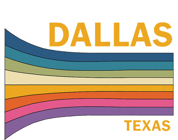 Retro Vintage 70s Dallas Texas Mousepad