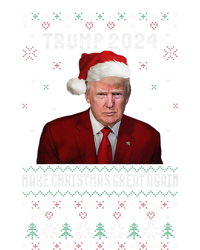 Women Unique Trump 2024 Mugshot Make Christmas Great Again Ugly T-Shirt