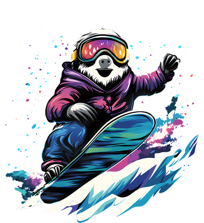 Snowboarding Animals Sloth On A Snowboard Snowboarding T-Shirt