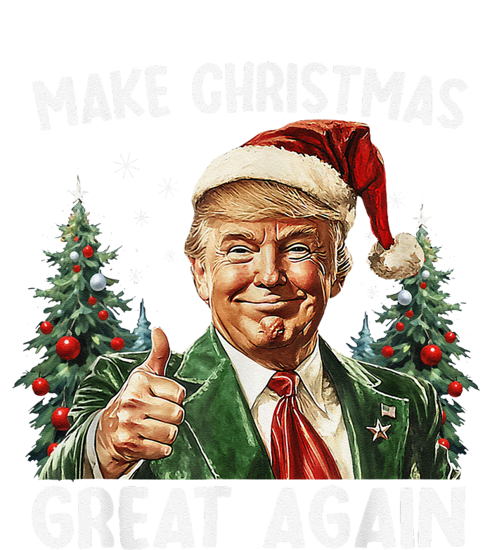 Make Christmas Great Again Funny Santa Trump 2024 Xmas T-Shirt