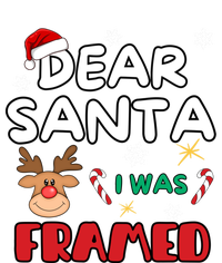 Dear Santa I Was Framed Funny Xmas Family Matching Gift Coaster