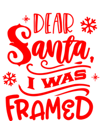 Dear Santa I Was Framed Gift Kids Tie-Dye T-Shirt