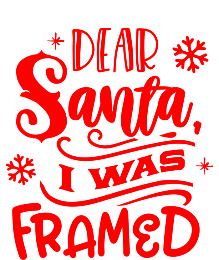 Dear Santa I Was Framed Gift Kids Tie-Dye T-Shirt