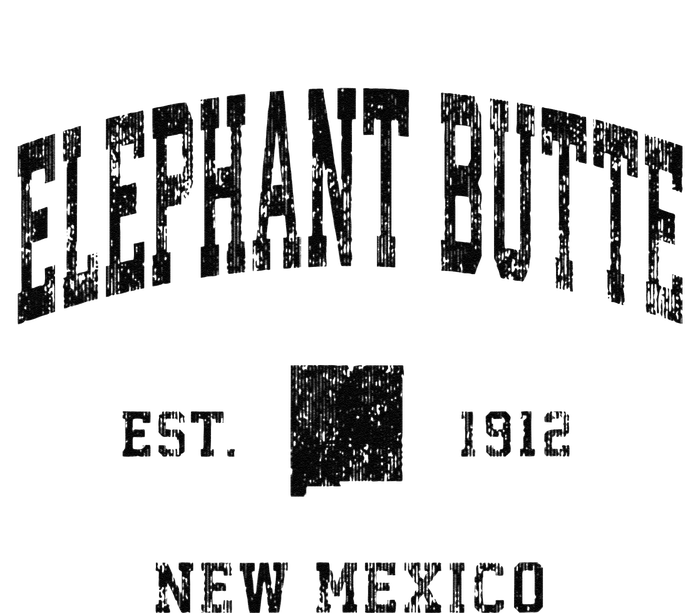 Elephant Butte New Mexico Nm Vintage Athletic Black Sports D T-Shirt