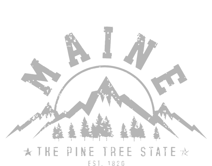 Maine The Pine Tree State Est 1820 Vintage Mountains Sustainable Beanie