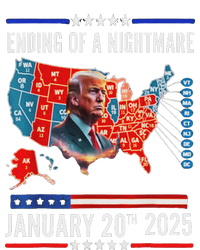 Ending Of A Nightmare January 20th 2025Donald Trump Usa Map T-Shirt