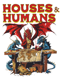 Houses And Humans Vintage Retro 90s Funny Gamer Gaming T-Shirt